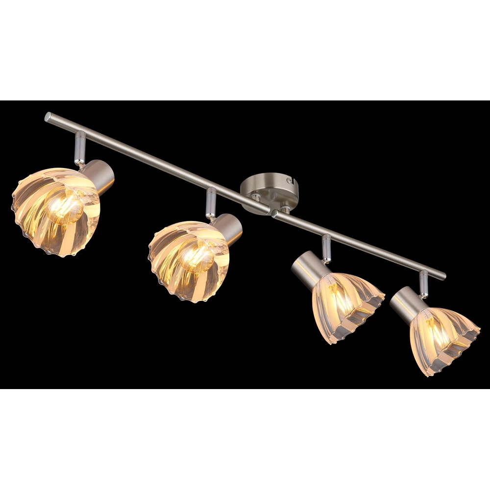 Ceiling lamp 4-lights Zachery nickel Globo 9007371522491