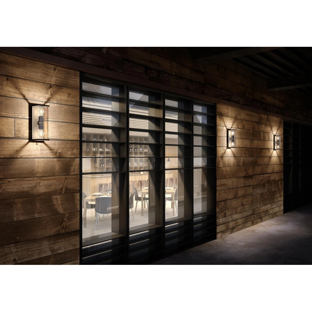 Sleek wall lamp Claire double anthracite Lucide 5411212271495