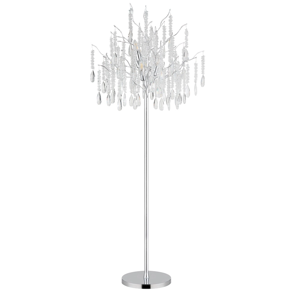 Floor lamp Kinga silver grey Ø 55cm Globo 9007371570010
