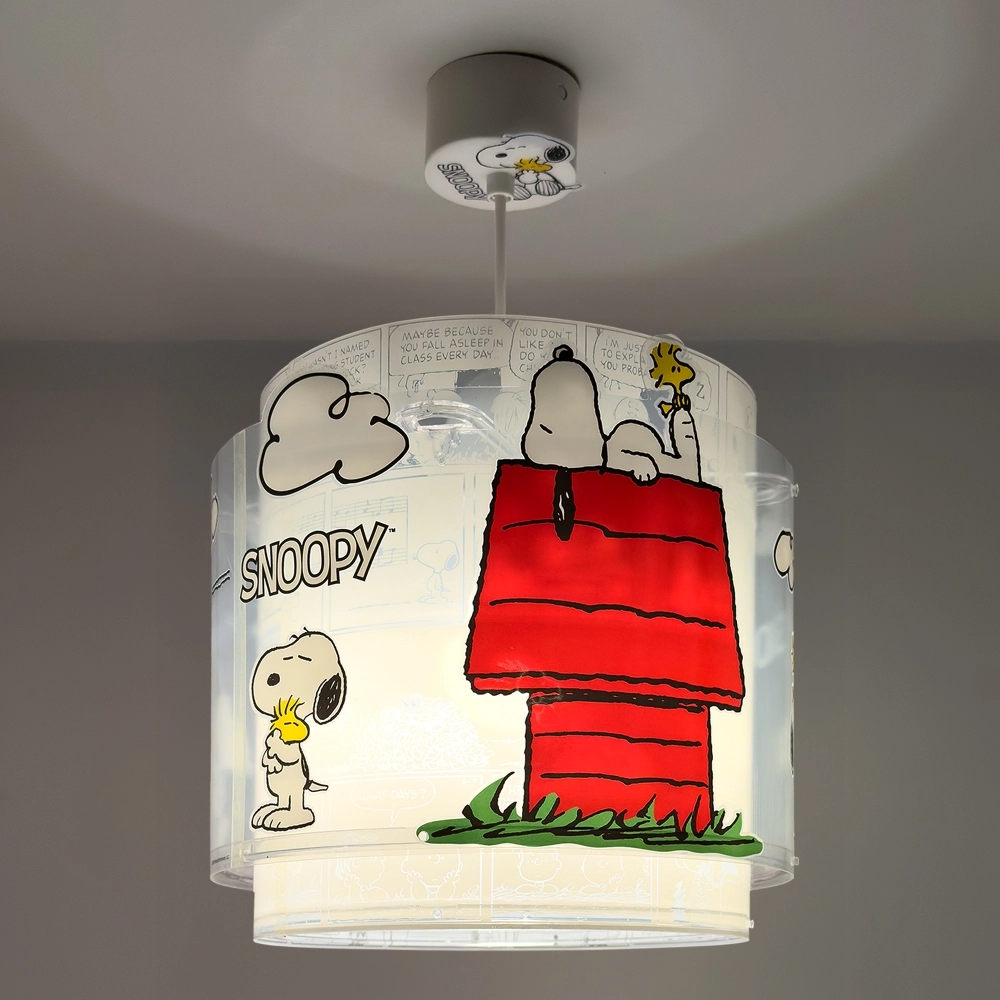 Pendant lamp Snoopy white with red Dalber 8420406763026