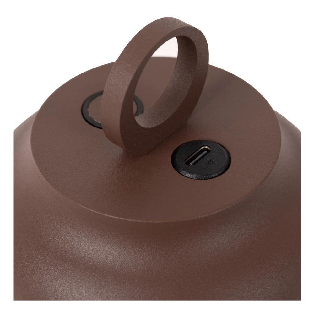 Rechargeable wall lamp Wells Rusty brown Lucide 5411212334121