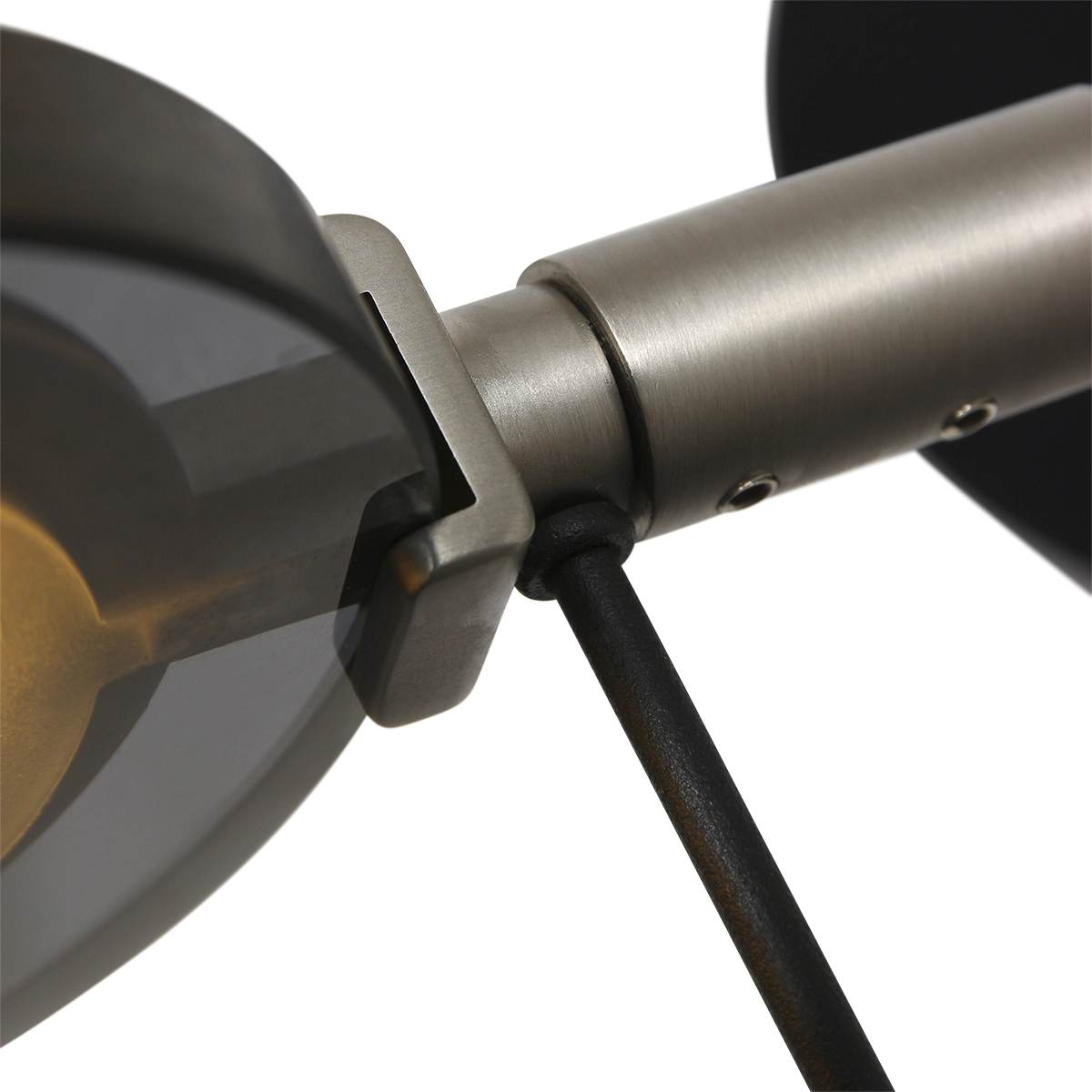 LED wall reading lamp Turound 10w - 2700K - 62cm black smoke glass Steinhauer 8712746133400