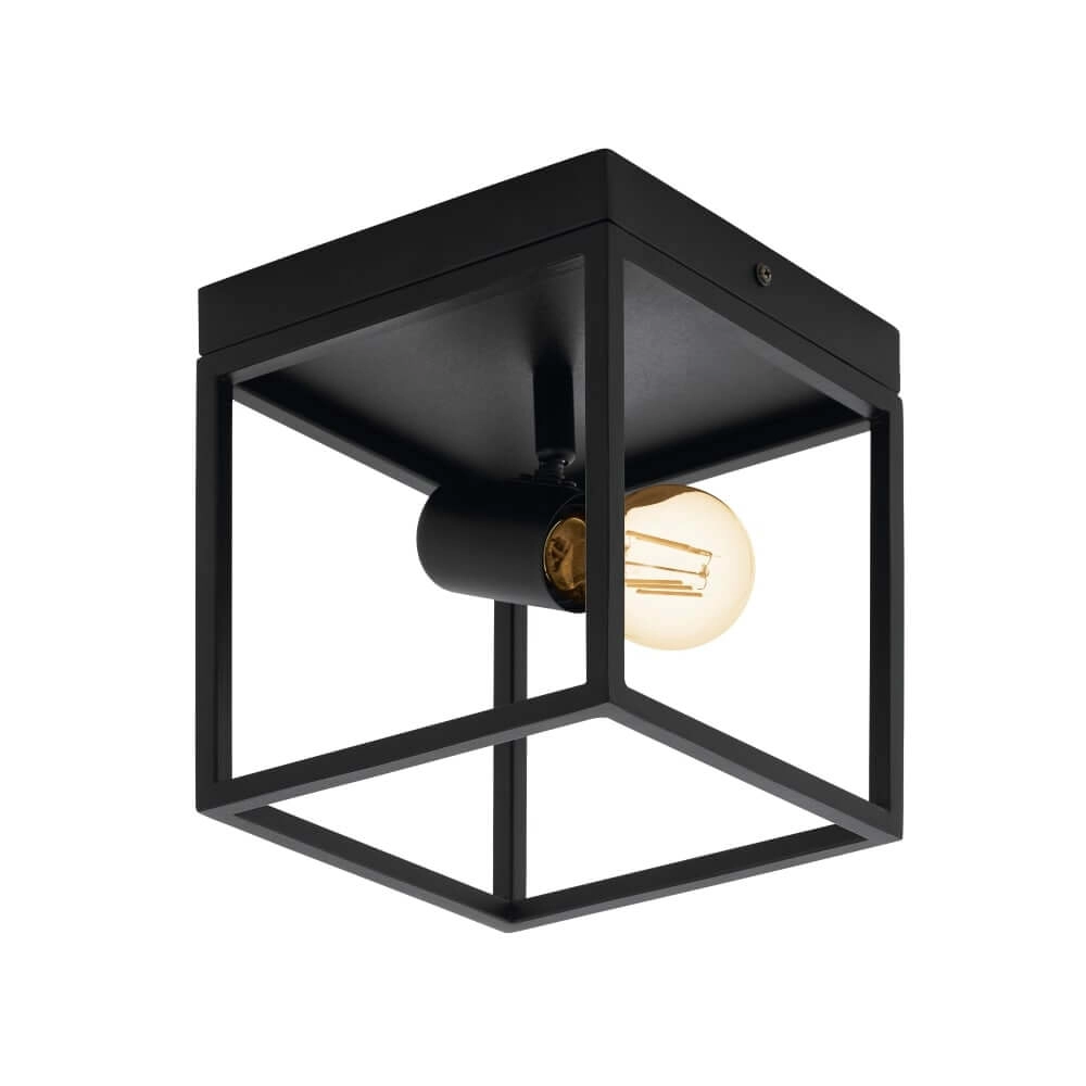 Black ceiling lamp Silentina 1-light