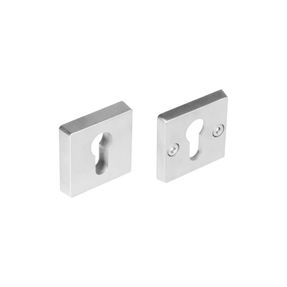 Safety rosette Salus square stainless steel