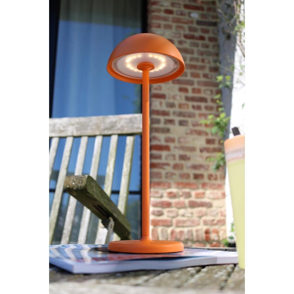 Rechargeable table lamp Joy IP54 orange Lucide 5411212151988