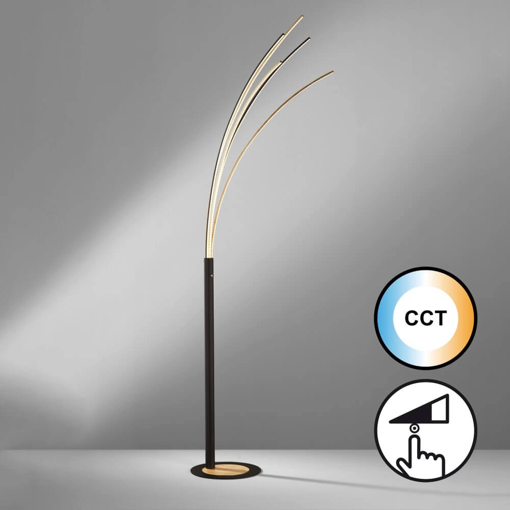 Design arc lamp Ellmau black Fischer & Honsel 4003694404686