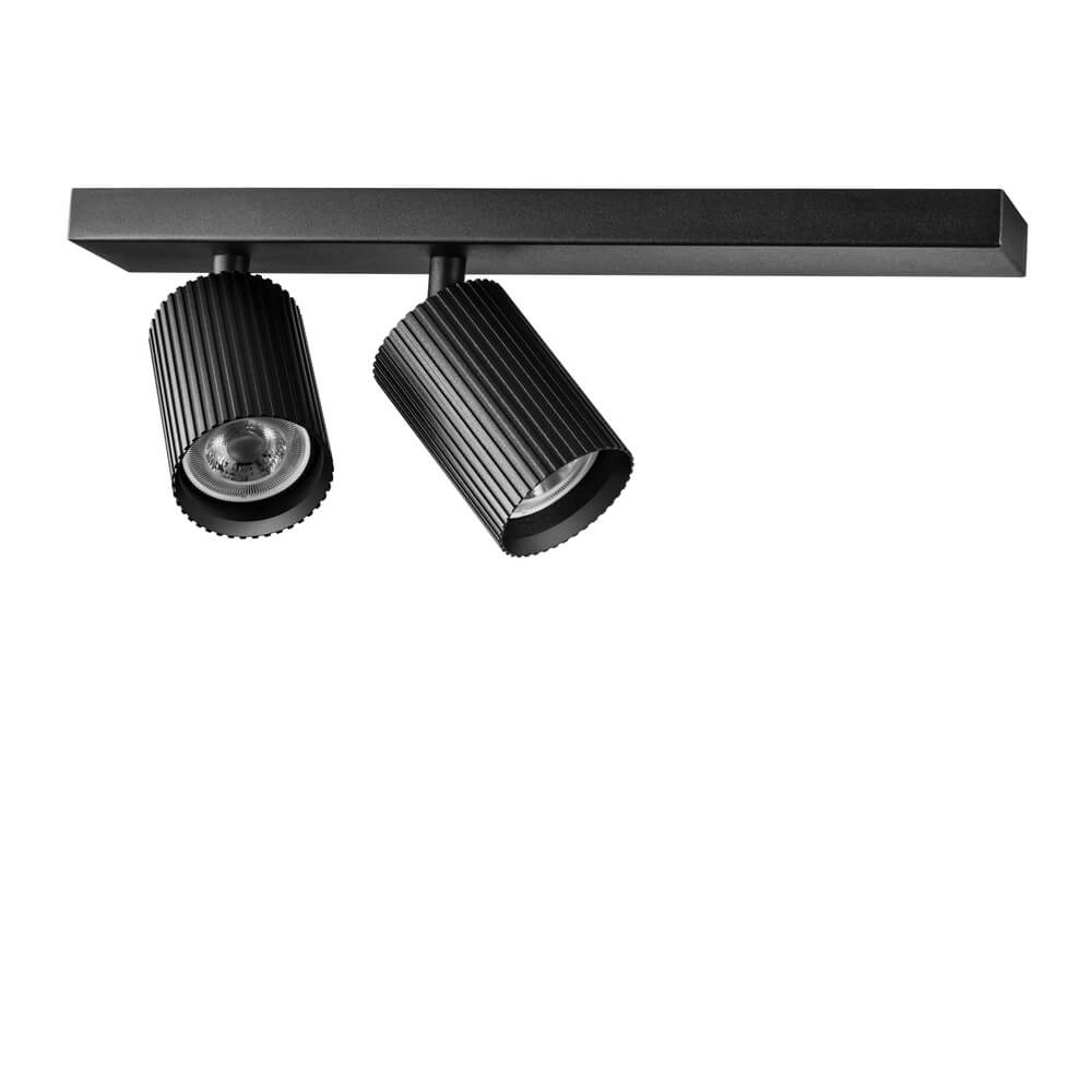 Ceiling spotlight Onis 2-light - black Lyora 4255805302330