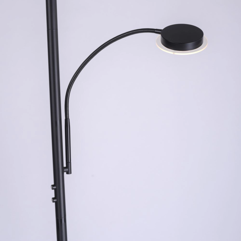 Black reading lamp Hans Just Light 4043689972998