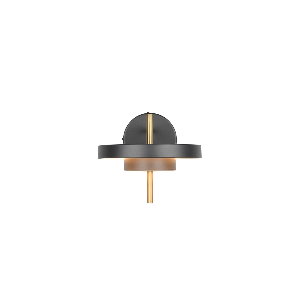Modern wall lamp Keaton black with gold Trio 4017807655742