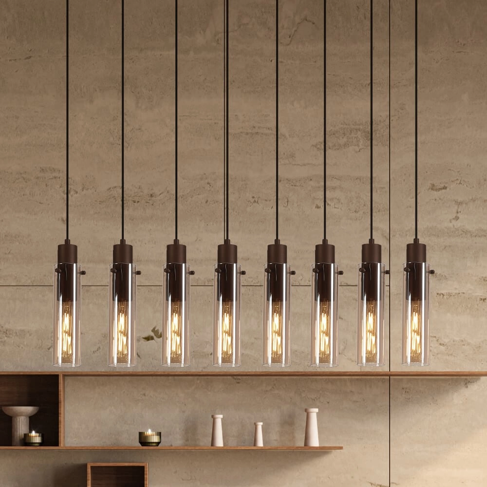 8-light pendant lamp Sweden II straight Searchlight 5053423272085