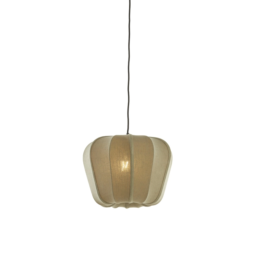 Japandi pendant lamp Zubedo Ø 40cm - olive green Light & Living 8717807835873