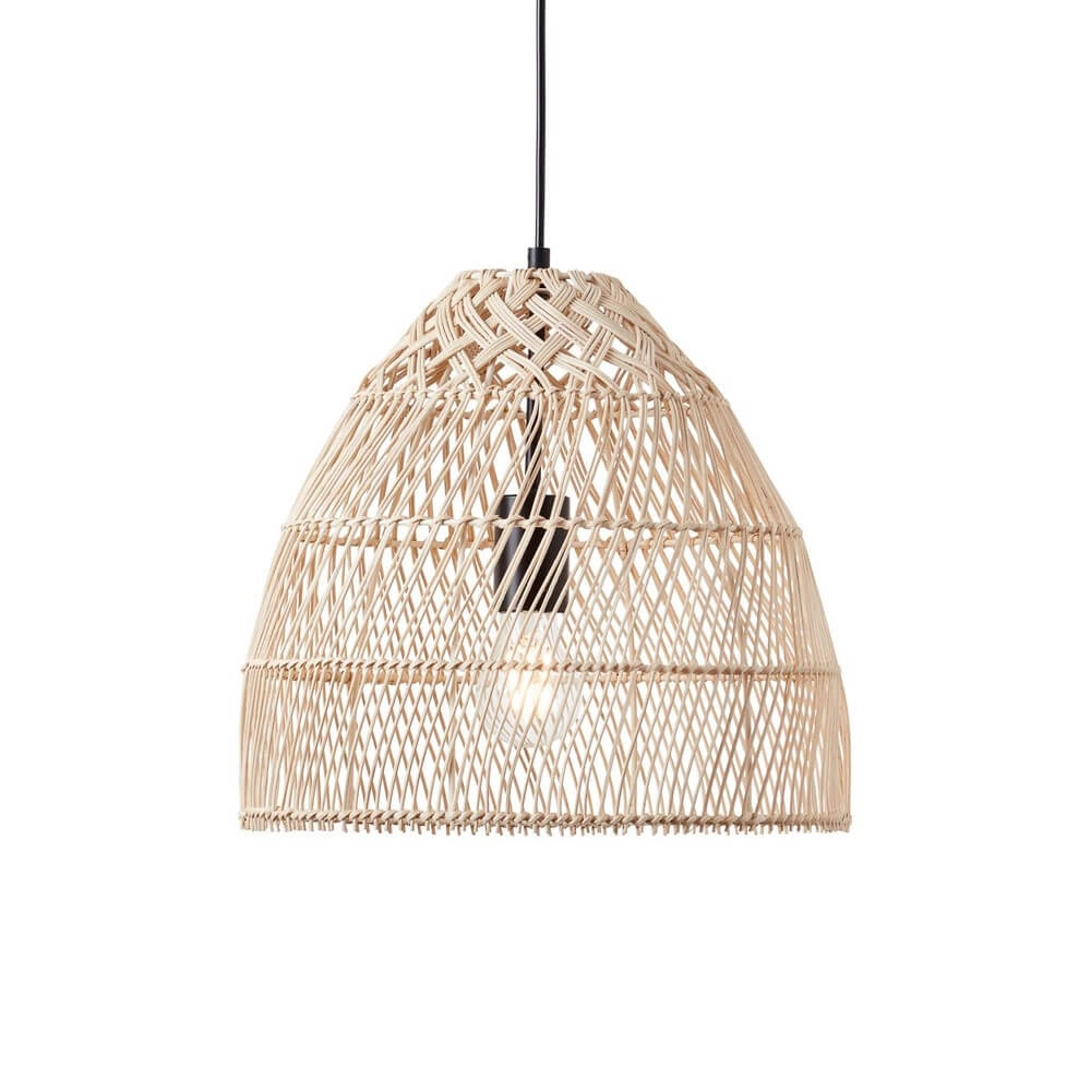 Rattan hanging lamp Minster Ø 35cm