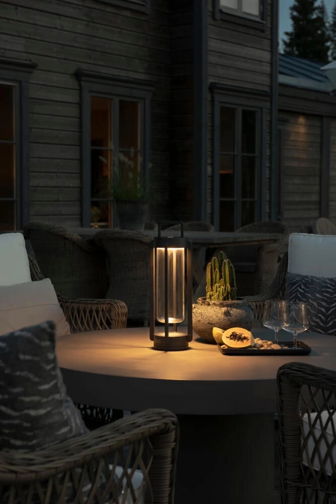 Black table lamp Otranto Rechargeable KonstSmide 7318307823752