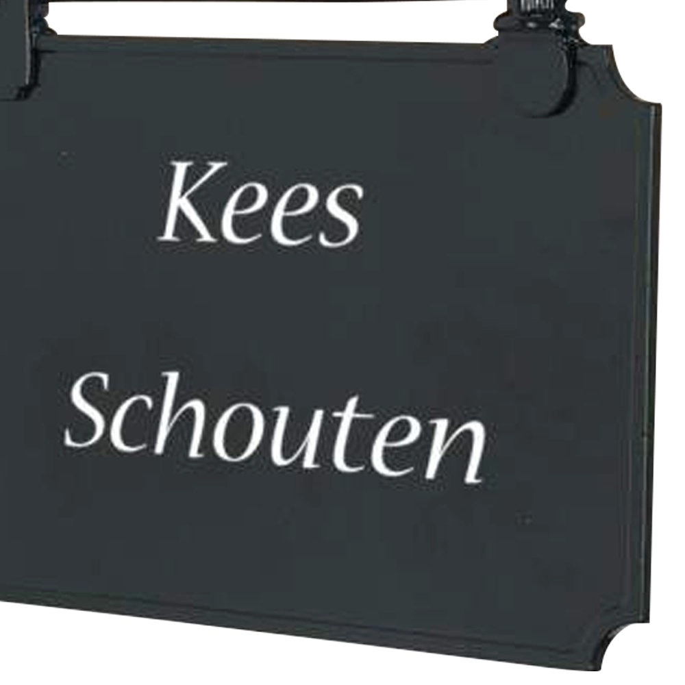 Nameplate Signboard A aluminum - black KS Verlichting 8714732561945