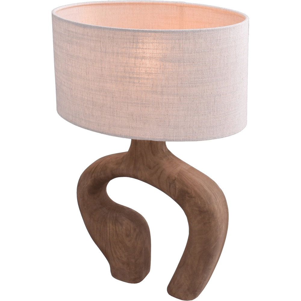 Japandi table lamp Woodie 40cm -wood with natural Masterlight 8718121392738