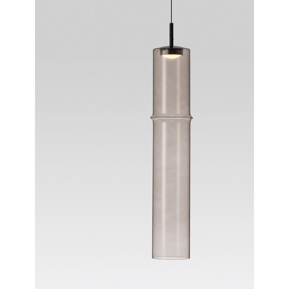 Unique pendant lamp Sano 1-light smoke glass