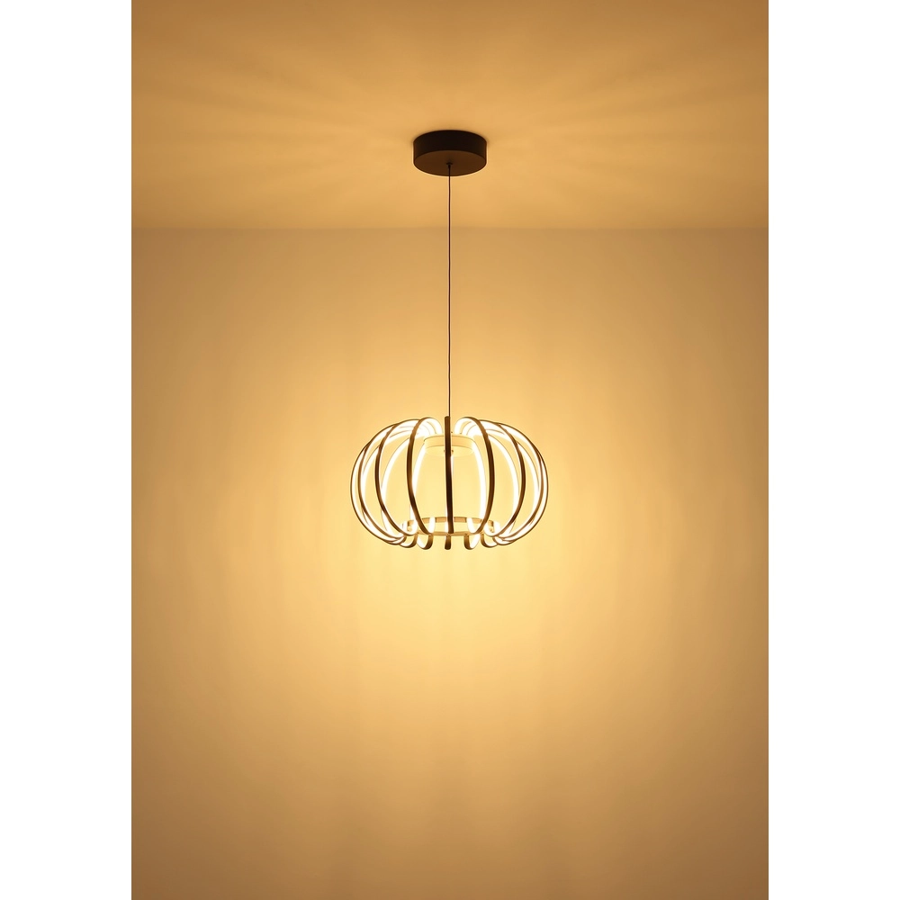 Black pendant lamp Ribbon Design Globo 9007371575305