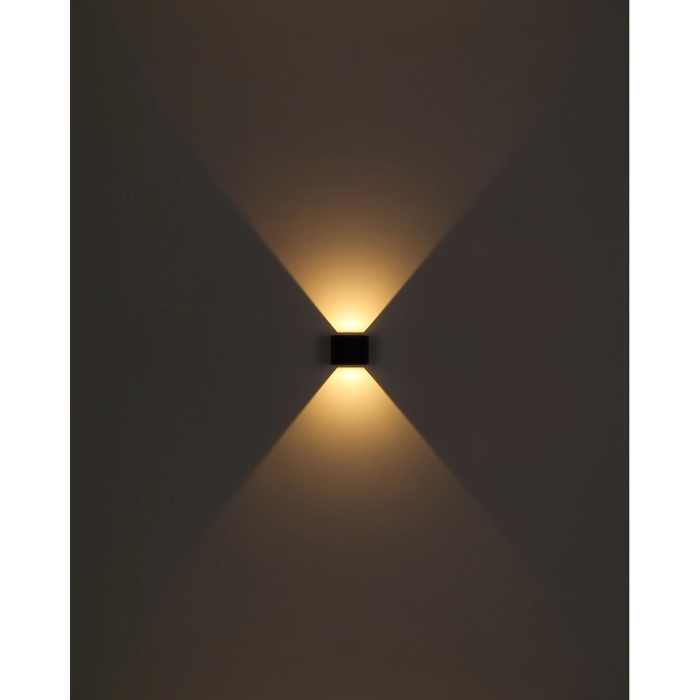 Surface-mounted spot Veronika Black up & down round Globo 9007371454037