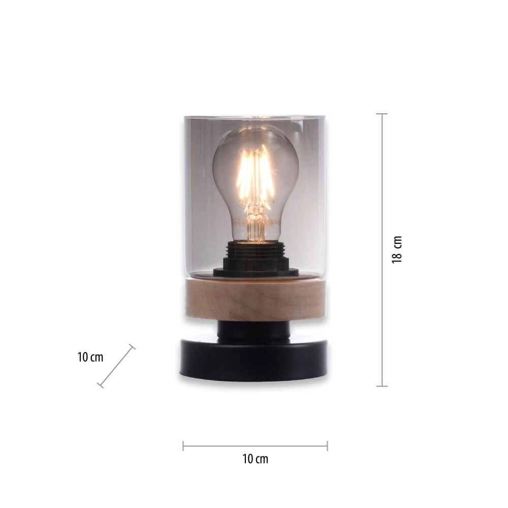 Table lamp Pasqual black Just Light 4043689986087