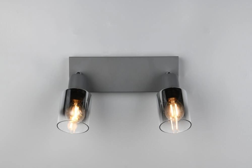 2-light ceiling lamp Cadiz black Trio 4017807615760
