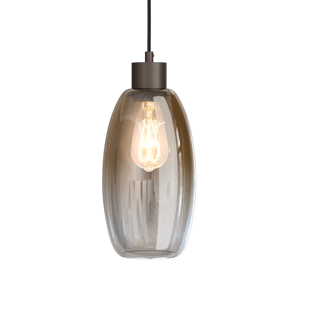 Glass pendant lamp Olive 3x Ø 15cm - cocoa Masterlight 8718121393971