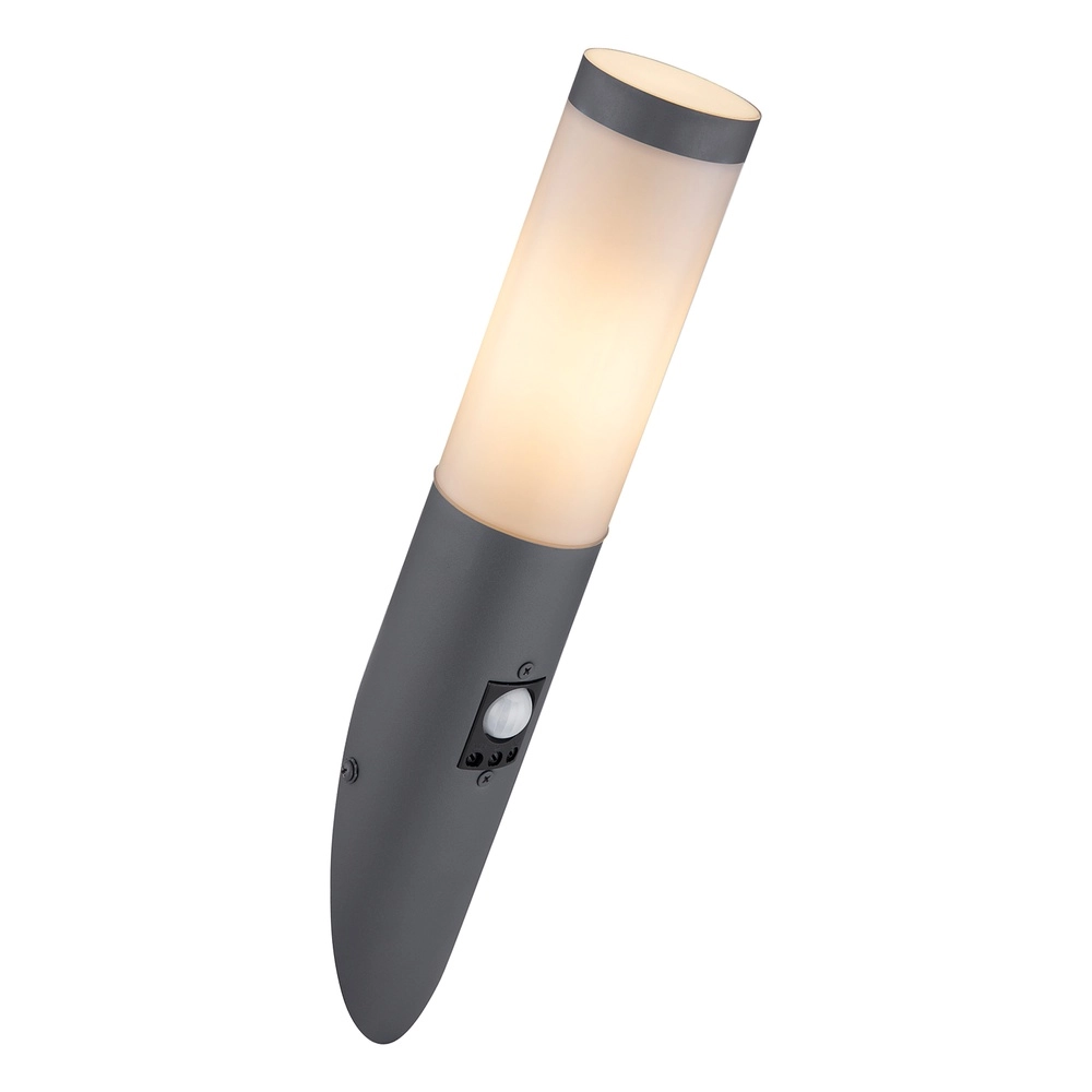 Design outdoor lamp Boston anthracite with white and sensor