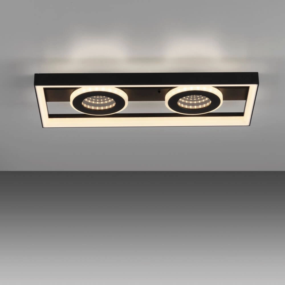Rectangular ceiling lamp Traforo double Paul Neuhaus 4012248384893
