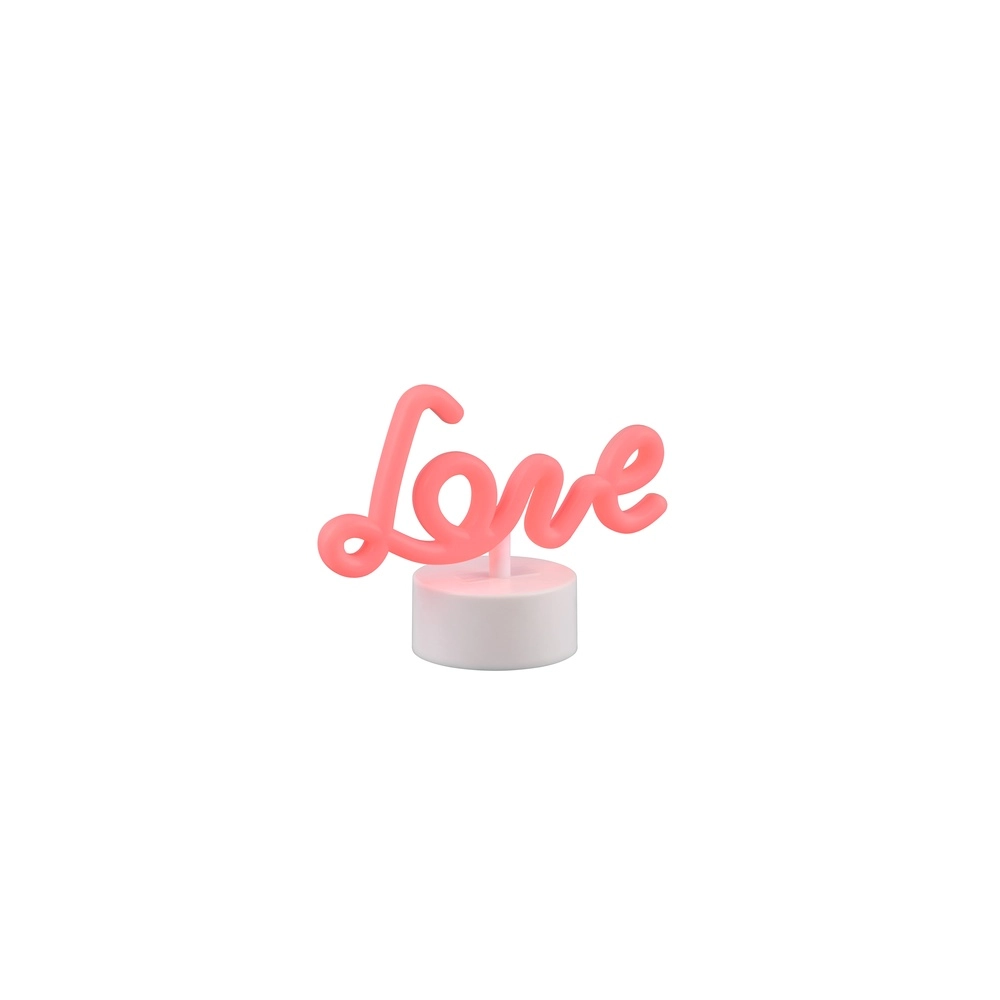 Neon Table Lamp Amor pink