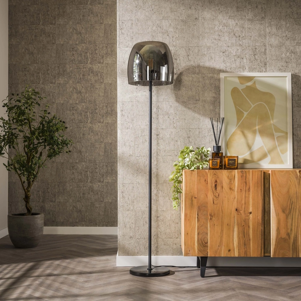 Glass floor lamp Drift Ø 35cm - 170cm high Lyora 8716803512672