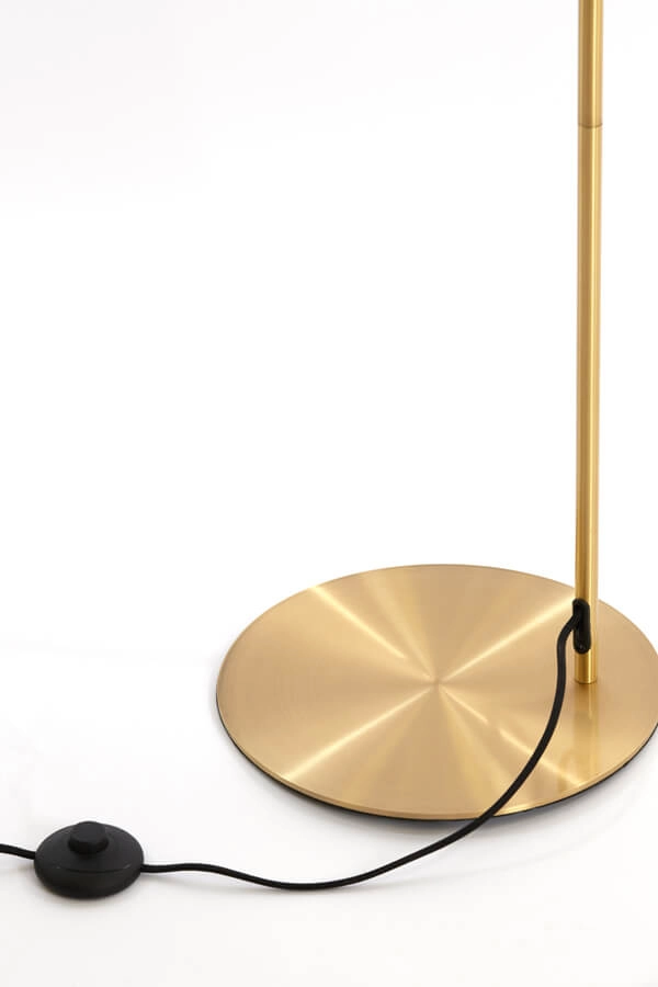 Golden floor lamp Moroc Ø 30cm Light & Living 8717807686437