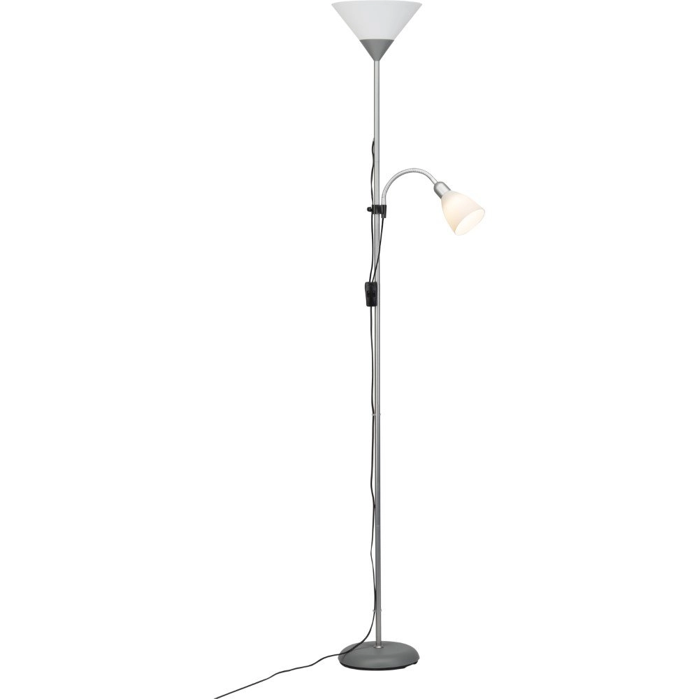 Floor lamp Spari Led 2-light 180cm metal gray with white Brilliant 4004353254666