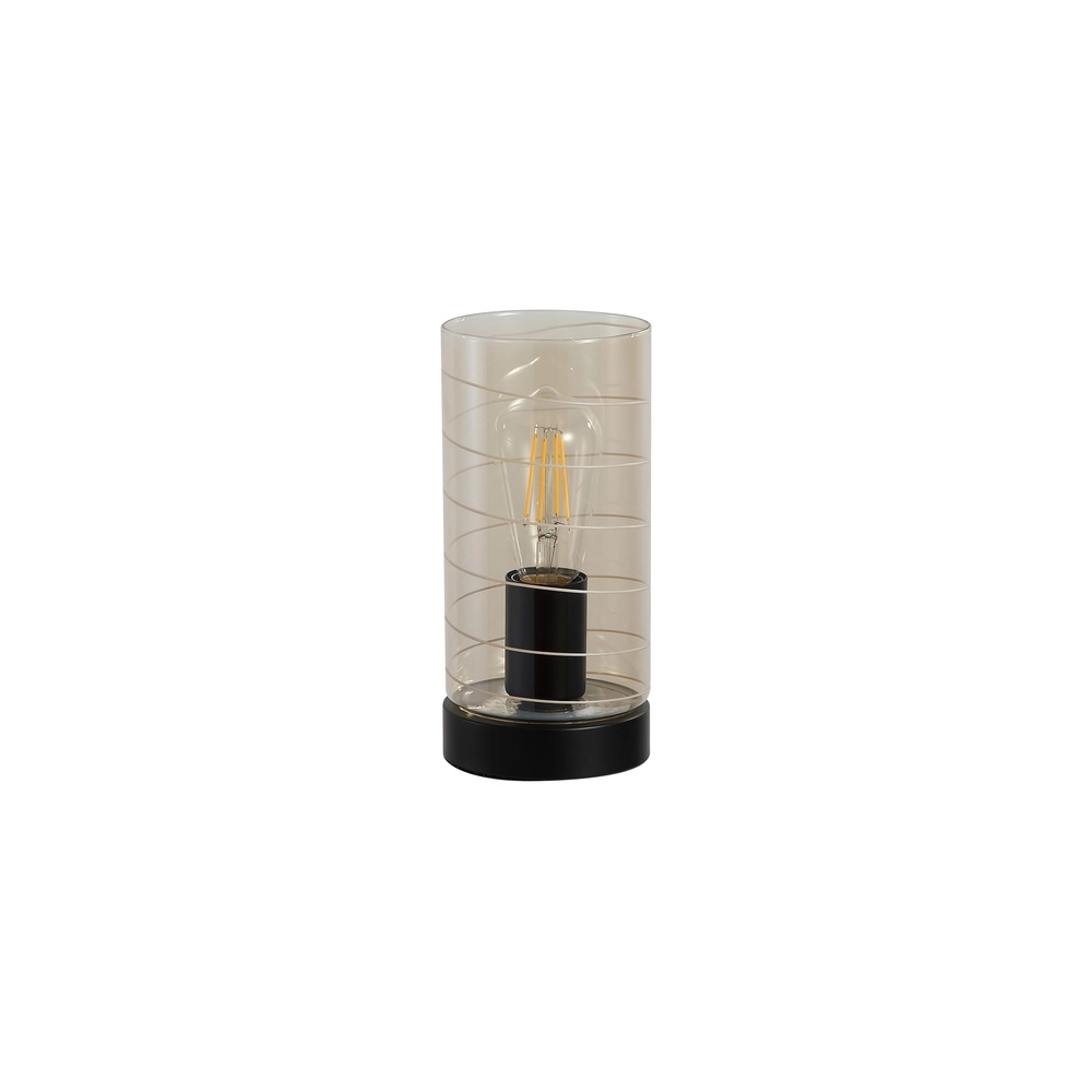 Table lamp Broughton Amber glass