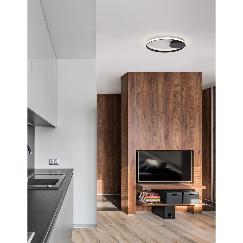 Round ceiling lamp Fuline black Ø 50cm Lyora 5212017419682