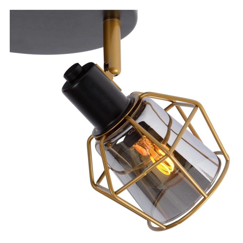 Ceiling lamp Nila 3-light black Lucide 5411212770998