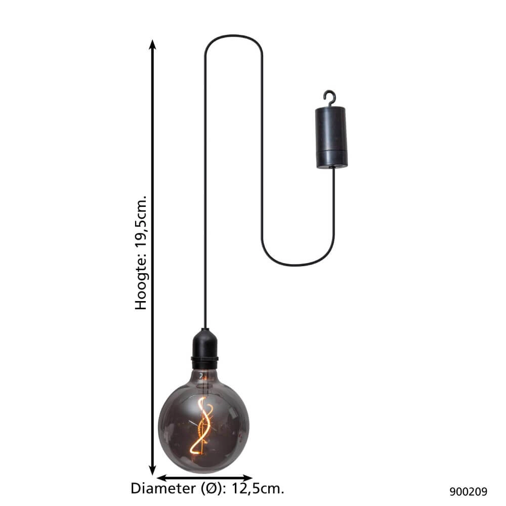 Black pendant Vignanello Smoke Eglo 9008606229932