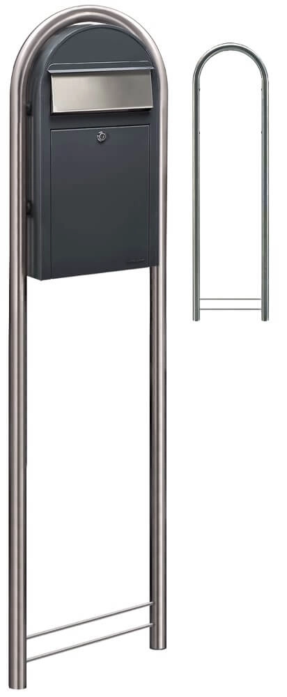 Mailbox Grande S 7016 i Dark gray Bobi 6417237037145