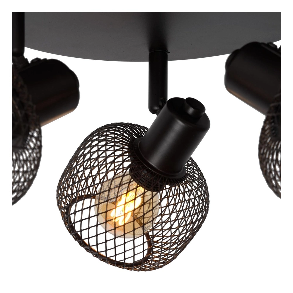 Ceiling light Maren 3-light black Lucide 5411212771131