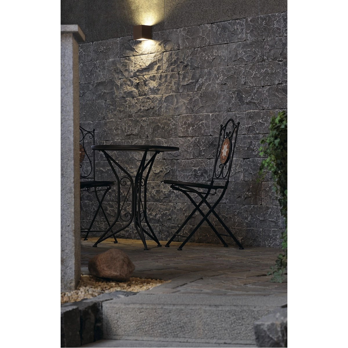 Wall lamp Sitra Cube Up - Down GX53 brown SLV 4024163112543