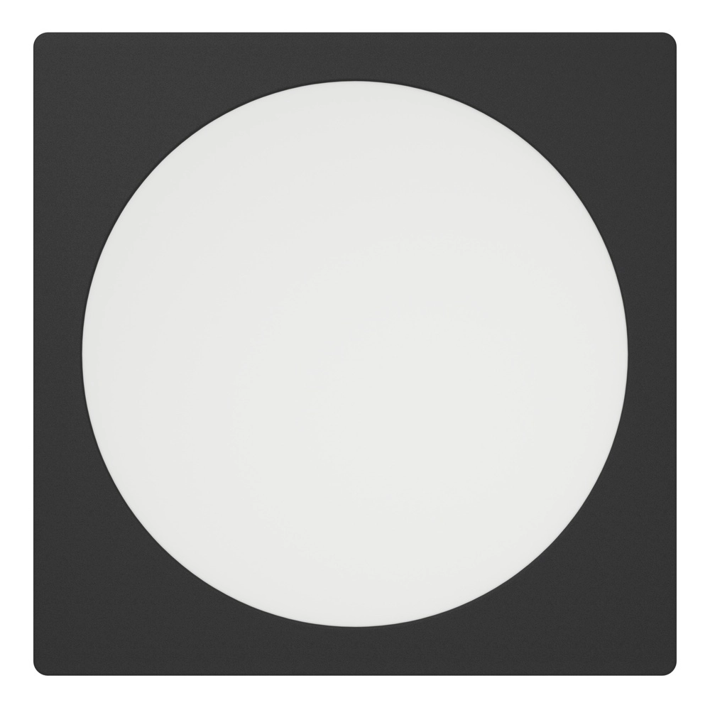 Recessed lamp Fueva 6 Square - Black - 21.6x21.6cm
