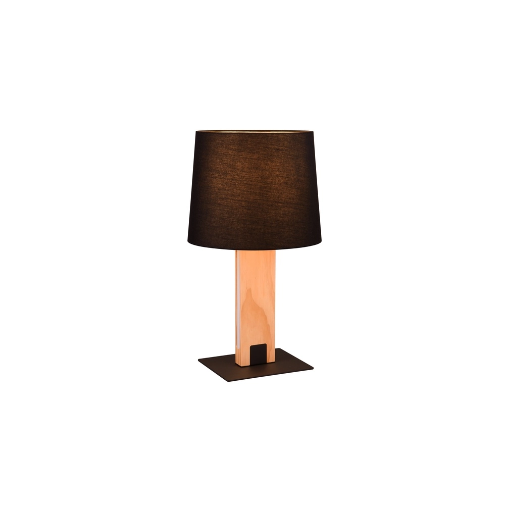 Table lamp Rahul Design black with wood Trio 4017807600469