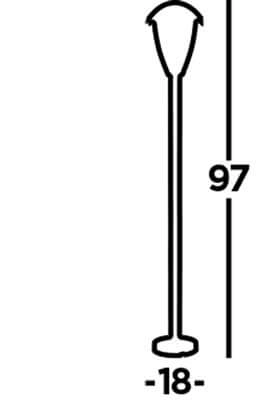 Floor lamp Bluebel 97cm black Searchlight 5053423189581