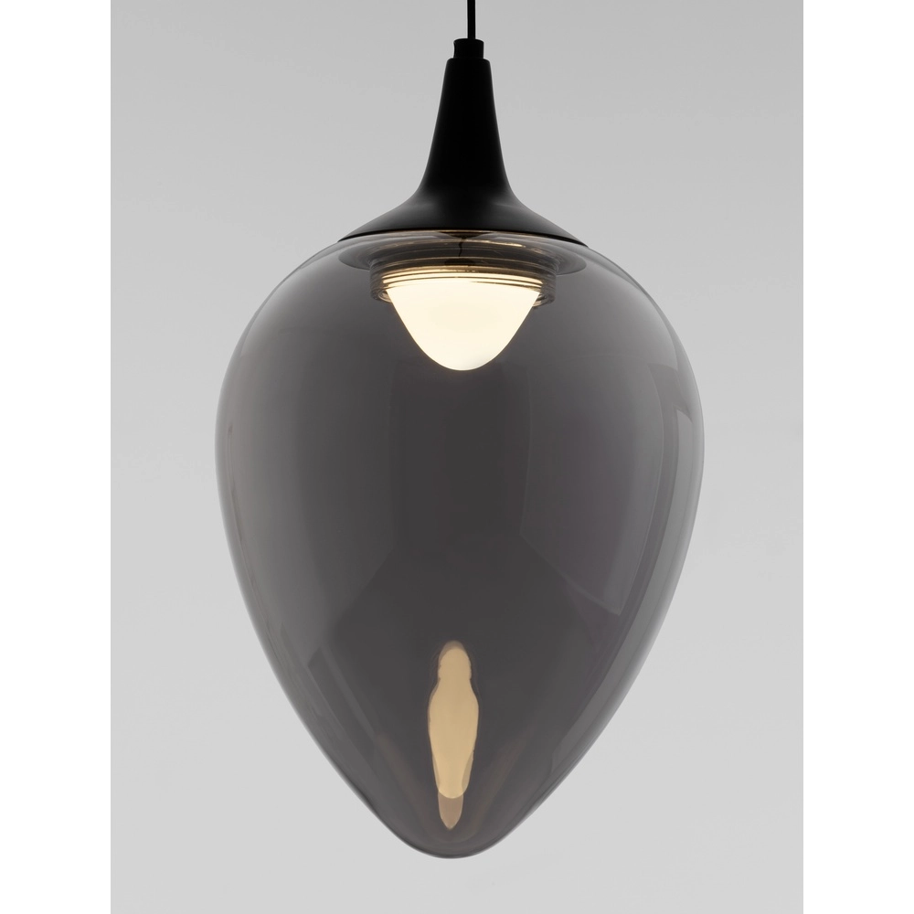 Pendant lamp Nali 1-light smoke glass