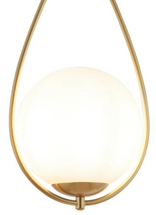 White glass hanging lamp Avalon Searchlight 5053423125169