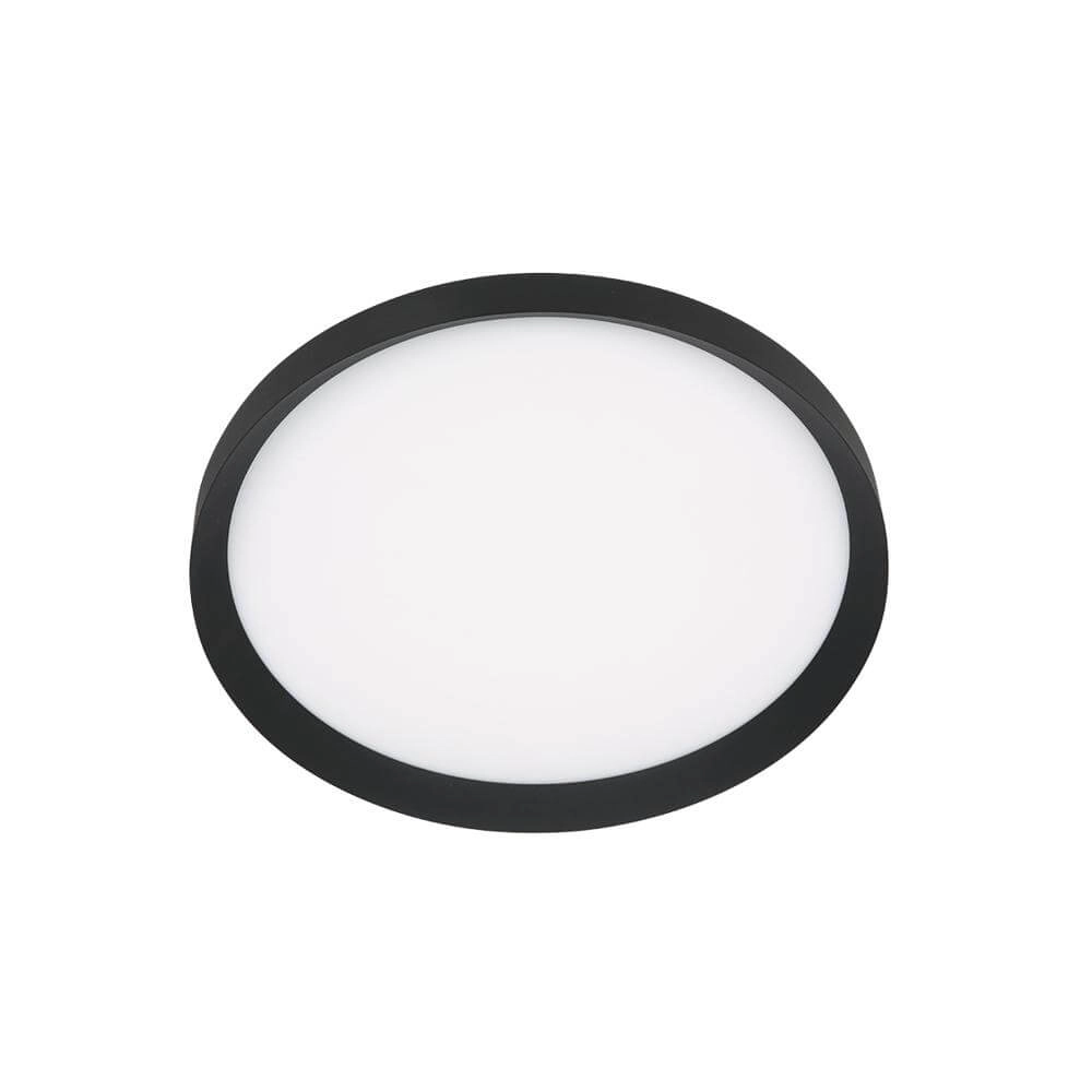 Sleek ceiling lamp Flady black Ø 40cm Steinhauer 8712746171846