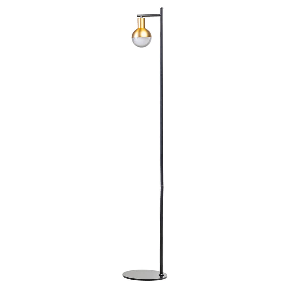 Floor lamp Drop black with gold