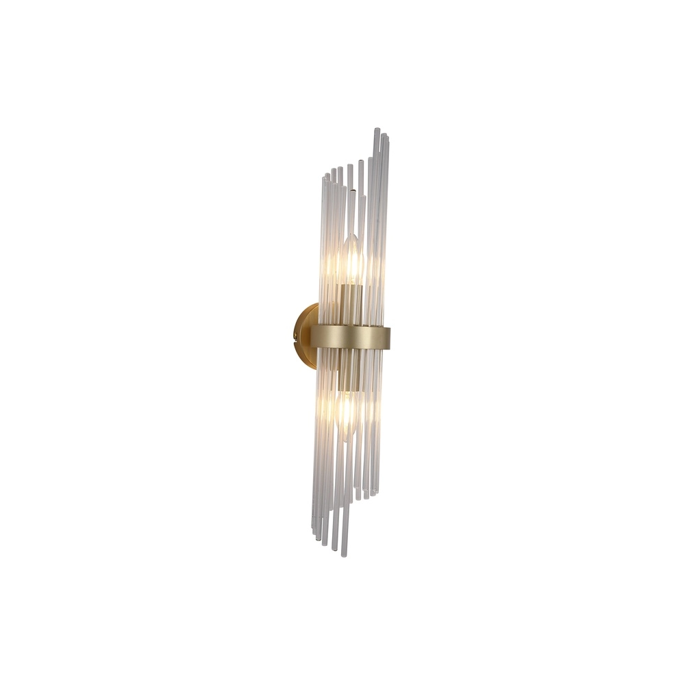 Wall lamp Lara Gold with clear glass