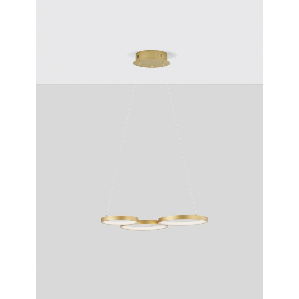 Modern pendant lamp Magnus gold 55cm
