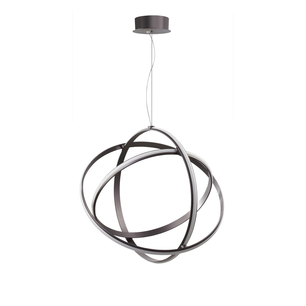 Pendant lamp Pertone S Ø 70cm black with purple glow