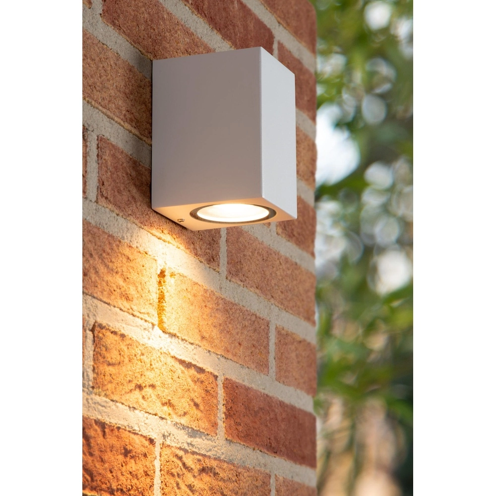 Design wall spot Zaro IP44 white only Lucide 5411212690050