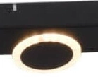 LED surface-mounted spotlight Meriza 5-light black Brilliant 4004353396762